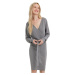 Vero Moda Dámské šaty VMHOLLYREM Regular Fit 10269251 Medium Grey Melange
