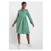 BONPRIX bavlněné šaty s květy Barva: Zelená, Mezinárodní