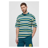 Bavlněné tričko Champion zelená barva, 219854