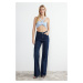 Trendyol Blue More Sustainable High Waist Wide Leg Jeans