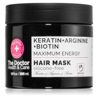 The Doctor Keratin + Arginine + Biotin Maximum Energy keratinová maska na vlasy 295 ml
