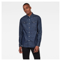 G-STAR Shirt - 3301 slim shirt l\s dark blue