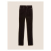 Tmavě hnědé dámské manšestrové kalhoty Marks & Spencer Sienna