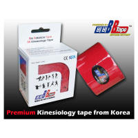 Kineziologický tejp BB Tape - 5 m x 5 cm Barva: červená