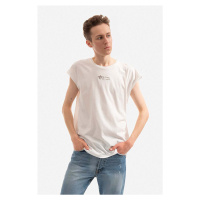 Bavlněné tričko Alpha Industries bílá barva, 118531.626-white