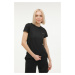 KINETIX W-SN230 BASIC PES C NECK BLACK Woman Sleeve T-Sh