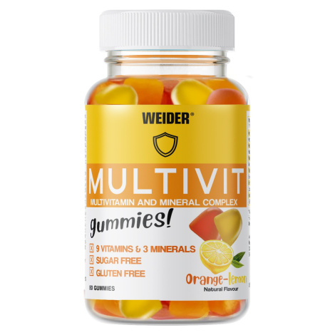 Weider Multivit Up 80 gummies, želatinové bonbóny obsahující vitamíny a minerály Varianta: