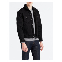 Černá pánská džínová bunda s umělým kožíškem Levi's®