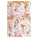 Šifonové šaty s výstřihem a mašličkami na rukávech LUCY Květinový vzor