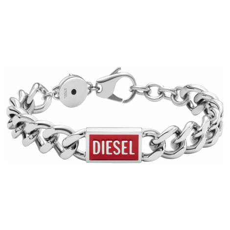 Diesel Výrazný ocelový náramek pro muže DX1371040