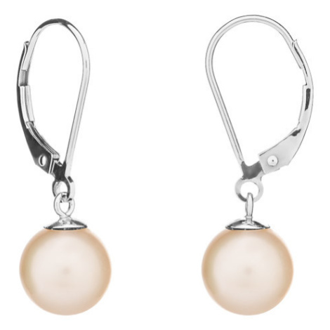 Buka Jewelry | Perlové náušnice 8 AAA continental bílé zlato - Barva Bílá, Drahý kov Bílé zlato 