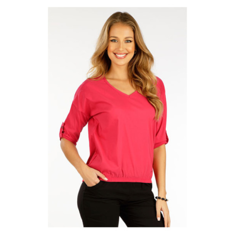 Dámská růžová halenka Litex 5F077 | tmavě růžová