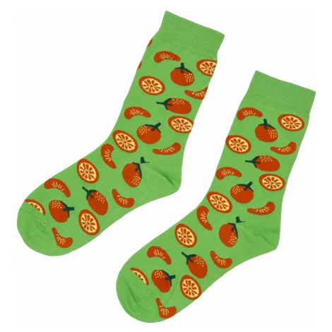 Veselé ponožky Pomeranč, zelené 39-43 Emi Ross