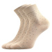 Lonka Fiona Dámské ponožky s volným lemem - 3 páry BM000001333700100047 béžová