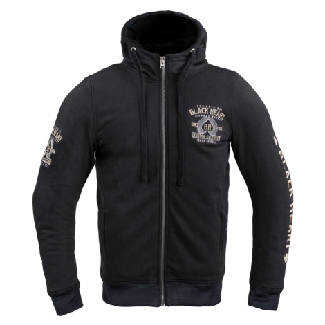 Pánská mikina W-TEC Black Heart Kustom Kulture Hoodie s aramidem černá