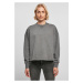 Dámy Heavy Terry Garment Dye Crewneck darkshadow