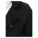 Černý pánský dvouřadý kabát CX0423