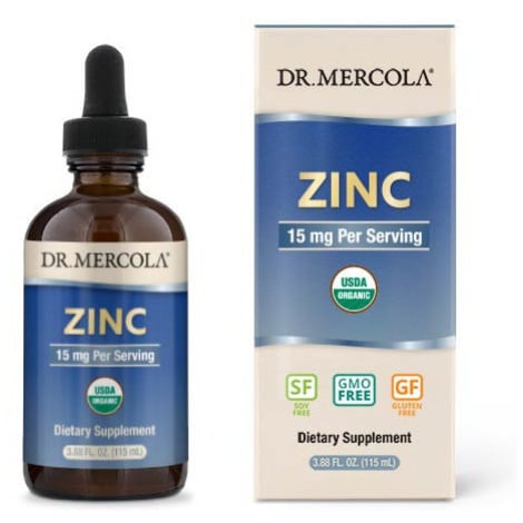 LIQUID ZINC DROPS, 115 ML - DR. MERCOLA