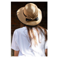 Letní klobouk Art of Polo 22115 Oliena Tmavě béžová