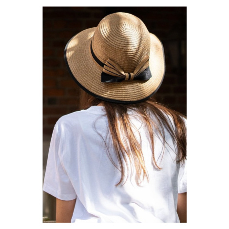 Letní klobouk Art of Polo 22115 Oliena Tmavě béžová
