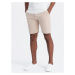 Ombre Clothing Béžové chinos kraťasy V2 SRCS-0128