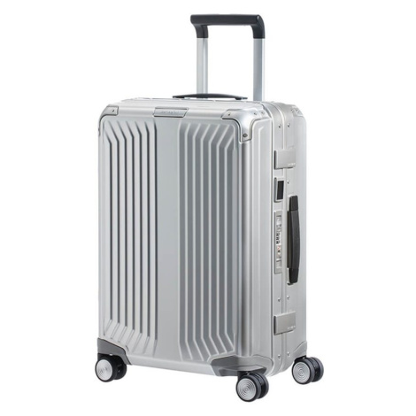 Samsonite Kabinový cestovní kufr Lite-Box Alu S 40 l - stříbrná