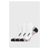 3 PACK bílých ponožek Multisport 39-42 FILA