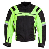 INFINE CST fluo textilní bunda černá/zelená