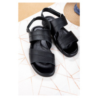 Ducavelli Viasna Genuine Leather Men's Slippers, Genuine Leather Slippers, Orthopedic Sole Slipp