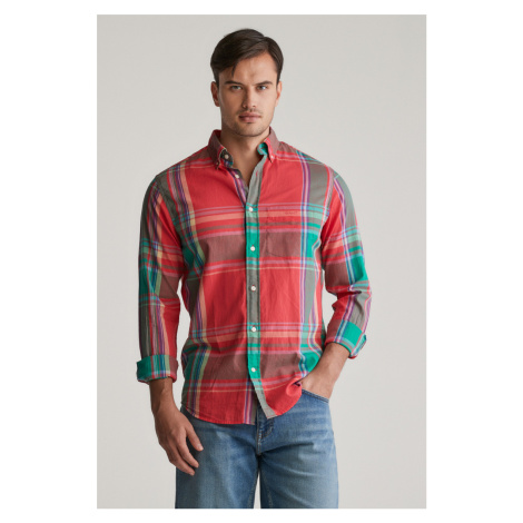 KOŠILE GANT REG INDIAN MADRAS SHIRT WATERMELON RED