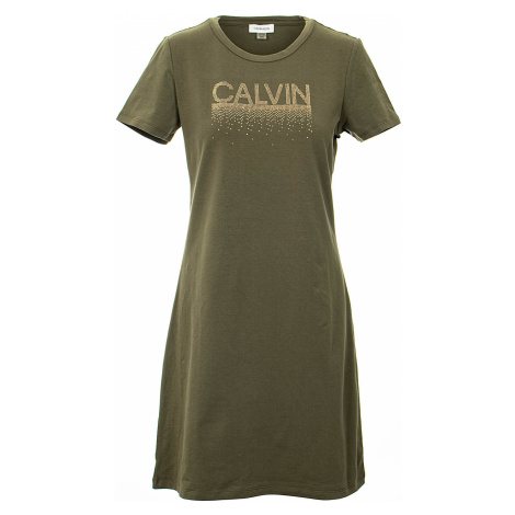 Calvin Klein dámské šaty Zelené