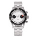 Nivada Grenchen Chronomaster White Panda Inter. Bezel - Manual - Forstner Rivet