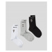 Ponožky 3-pack karl lagerfeld k/ikonik 2.0 socks 3 pack různobarevná