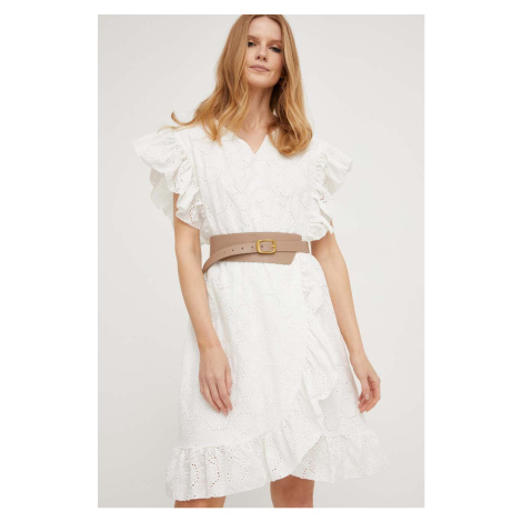 Šaty Answear Lab bílá barva, mini