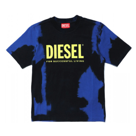 Tričko diesel tjustb84 over t-shirt modrá