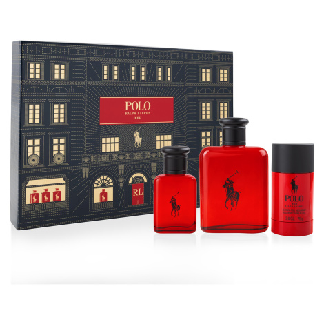 Ralph Lauren Polo Red - EDT 125 ml + EDT 40 ml + tuhý deodorant 75 ml