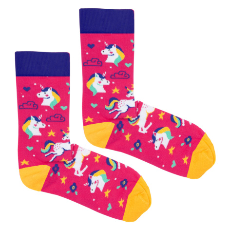 Kabak Unisex's Socks Patterned Unicorn