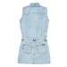 Calvin Klein Jeans SLEEVELESS BLUE DENIM DRESS Modrá