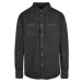Build Your Brand Pánská riflová košile BY152 Black Washed