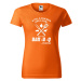 DOBRÝ TRIKO Dámské tričko s potiskem BAR-B-Q Barva: Oranžová