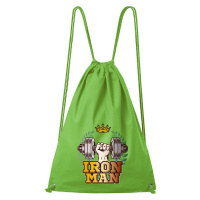 DOBRÝ TRIKO Bavlněný batoh Iron man Barva: Apple green