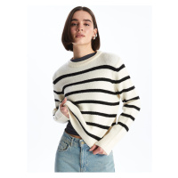 LC Waikiki Crew Neck Striped Long Sleeve Women's Knitwear Sweater