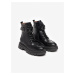 Černé dámské kožené kotníkové boty Nero Giardini
