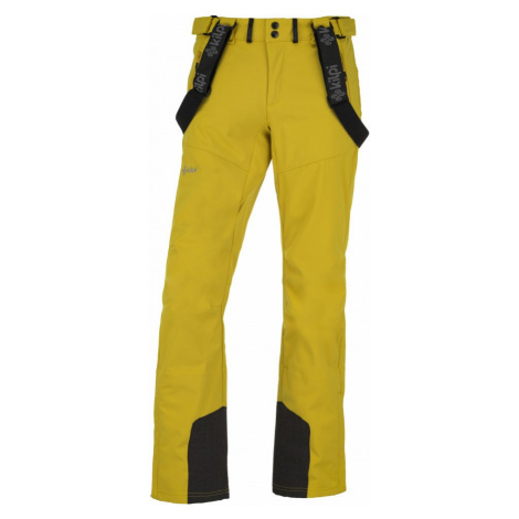 Pánské lyžařské softshellové kalhoty KILPI RHEA-M žlutá