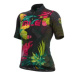 Alé Solid Tropika dámský dres krátký rukáv black/multicolor
