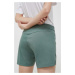 Outdoorové šortky Mammut Massone Light zelená barva, medium waist