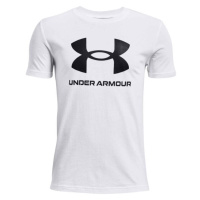 Under Armour SPORTSTYLE LOGO Chlapecké triko, bílá, velikost