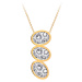 Preciosa Ocelový náhrdelník s třpytivým přívěskem Idared 7364Y00