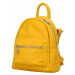 Městský kožený batoh Chris, žlutý