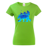 Dámské tričko s potiskem ledního medvěda - tričko pro milovníky zvířat